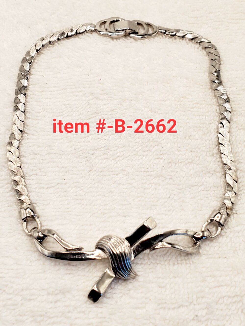 1 Vintage Silver Sperry Necklace, item #B-2662,. wt. 42 grams